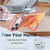 iPhone 18 Pro Max Dual Color Gradient Discolor 360 Degree Rotation Holder Magnetic Phone Case - Orange