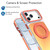 iPhone 18 Pro Max Dual Color Gradient Discolor 360 Degree Rotation Holder Magnetic Phone Case - Orange