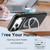 iPhone 18 Pro Max Dual Color Skin Feel 360 Degree Rotation Holder Magnetic Phone Case - Grey