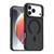 iPhone 18 Pro Max Dual Color Skin Feel Magnetic Phone Case - Black