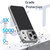 iPhone 18 Pro Max Dual-Color Carbon Fiber Texture Acrylic Hybrid TPU Phone Case - Gray