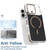 iPhone 18 Pro Max Dual-Color Carbon Fiber Texture Magsafe Phone Case - Gold