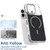iPhone 18 Pro Max Dual-Color Carbon Fiber Texture Magsafe Phone Case - Gray