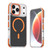 iPhone 18 Pro Max Dual-Color Carbon Fiber Texture Magsafe Phone Case - Orange
