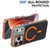 iPhone 18 Pro Max Dual-Color Carbon Fiber Texture Magsafe Phone Case - Orange
