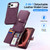 iPhone 18 Pro Max DUX DUCIS Lawa Series 2 in 1 Wallet Zipper Detachable MagSafe Phone Case with Lanyard - Cherry Red