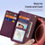 iPhone 18 Pro Max DUX DUCIS Lawa Series 2 in 1 Wallet Zipper Detachable MagSafe Phone Case with Lanyard - Cherry Red