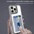 iPhone 18 Pro Max Electroplated Card Bag Acrylic Hybrid TPU Phone Case - Grey