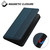 iPhone 18 Pro Max Embossed Meander Pattern RFID Vegan Leather Phone Case - Dark Blue