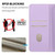 iPhone 18 Pro Max Embossed Meander Pattern RFID Vegan Leather Phone Case - Light Purple