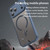 iPhone 18 Pro Max Fan Dun Series TPU Hybrid PC Frosted Magsafe Phone Case - Blue