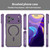 iPhone 18 Pro Max Fan Dun Series TPU Hybrid PC Frosted Magsafe Phone Case - Purple