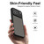 iPhone 18 Pro Max Fan Dun Series TPU Hybrid PC Frosted Phone Case - Black