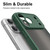 iPhone 18 Pro Max Fan Dun Series TPU Hybrid PC Frosted Phone Case - Green
