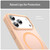 iPhone 18 Pro Max Fanying Series PC Hybrid TPU Translucent Frosted MagSafe Phone Case - Rouge Powder