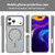 iPhone 18 Pro Max Fanying Series PC Hybrid TPU Translucent Frosted MagSafe Phone Case - Silver Grey
