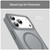 iPhone 18 Pro Max Fanying Series PC Hybrid TPU Translucent Frosted MagSafe Phone Case - Silver Grey
