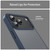 iPhone 18 Pro Max Fanying Series PC Hybrid TPU Translucent Frosted Phone Case - Cyan Blue