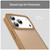 iPhone 18 Pro Max Fanying Series PC Hybrid TPU Translucent Frosted Phone Case - Desert Gold
