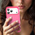 iPhone 18 Pro Max Fanying Series PC Hybrid TPU Translucent Frosted Phone Case - Rose Red