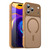 iPhone 18 Pro Max Fanying Series Precision Camera Hole PC Hybrid TPU Translucent Frosted Magnetic Phone Case - Desert Gold