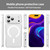 iPhone 18 Pro Max Fanying Series Precision Camera Hole PC Hybrid TPU Translucent Frosted Magnetic Phone Case - Matte White