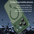 iPhone 18 Pro Max Fanying Series Precision Camera Hole PC Hybrid TPU Translucent Frosted Magnetic Phone Case - Olive Green