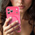 iPhone 18 Pro Max Fanying Series Precision Camera Hole PC Hybrid TPU Translucent Frosted Magnetic Phone Case - Rose Red