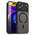 iPhone 18 Pro Max Fanying Series Precision Camera Hole PC Hybrid TPU Translucent Frosted Magnetic Phone Case - Translucent Black