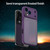 iPhone 18 Pro Max Fanying Series Precision Camera Hole PC Hybrid TPU Translucent Frosted Phone Case - Crystal Purple