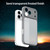 iPhone 18 Pro Max Fanying Series Precision Camera Hole PC Hybrid TPU Translucent Frosted Phone Case - Silver Grey