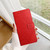 iPhone 18 Pro Max Flower Embossed Leather Phone Case - Red