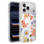 iPhone 18 Pro Max Flower Pattern IMD Glitter Magnetic Phone Case - Warm Orange Blossom