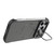 iPhone 18 Pro Max Frameless Half-Wrapped Carbon Fiber Texture PC Magnetic Phone Case - Black