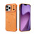 iPhone 18 Pro Max Frameless Half-Wrapped Carbon Fiber Texture PC Magnetic Phone Case - Orange