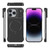 iPhone 18 Pro Max Frameless Half-Wrapped PC Magnetic Phone Case - Black
