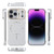 iPhone 18 Pro Max Frameless Half-Wrapped PC Magnetic Phone Case - Silver
