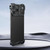 iPhone 18 Pro Max Frameless Metal Corner Pad Phone Case with Lens Film - Black