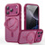 iPhone 18 Pro Max Frosted 360 Degree MagSafe Magnetic Holder Phone Case - Dark Red