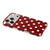iPhone 18 Pro Max Full Coverage IMD Printed Retro Large Dots Pattern TPU Phone Case - Red