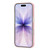 iPhone 18 Pro Max Full Coverage IMD Printed Vertical Stripes TPU Phone Case - Pink