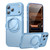 iPhone 18 Pro Max Gear-Style Stress Relief 360 Rotation Holder MagSafe Phone Case - Light Blue
