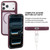 iPhone 18 Pro Max GEBEI Skin Feel Starry Dot Magnetic Phone Case - Dark Cherry
