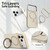 iPhone 18 Pro Max Gen1.5 Pivot Ring Holder TPU Hybrid PC Phone Case - Apricot