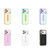 iPhone 18 Pro Max Generation Color Block Silicone Magnetic Phone Case with 360 Degrees Holder - Green