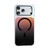 iPhone 18 Pro Max Gradient Discolor Lens Protector Kickstand Magnetic Phone Case - Black