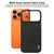 iPhone 18 Pro Max imak Ruiyi Series Cloth Texture PU + PC Phone Case - Black