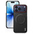 iPhone 18 Pro Max imak Ruiyi Series Red Ring Carbon Fiber Texture Magnetic Phone Case - Black