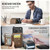iPhone 18 Pro Max JEEHOOD J05 Business Magnetic Style RFID Leather Phone Case - Brown