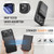 iPhone 18 Pro Max JEEHOOD J06 British Style RFID MagSafe Card Bag PU Phone Case - Black